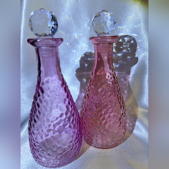 Other - Purple and Pink Glass Bottles